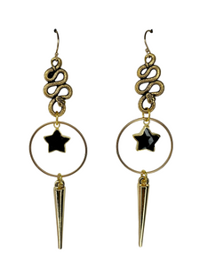 Gold fill star hoops