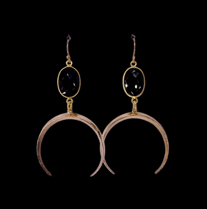 Crescent moon earrings